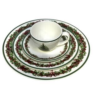 Christopher Radko Traditions Holiday Celebrations Dinnerware 4-PC Place Setting